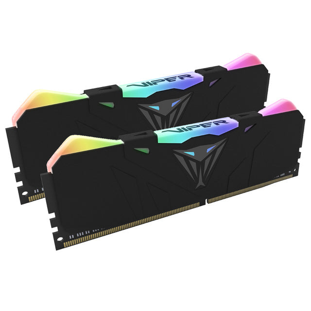 MEMORIA RAM PATRIOT VIPER RGB 16GB DDR4 2666MHZ (2X8GB) BLACK HEATSINK CL15 PVR416G266C5K
