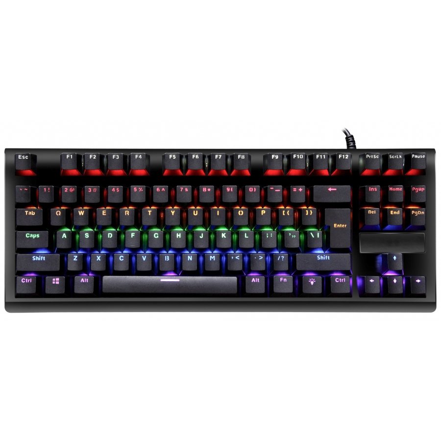 TECLADO OCELOT MECANICO SWITCH AZUL RGB COLORES AJUSTABLES OGMK02