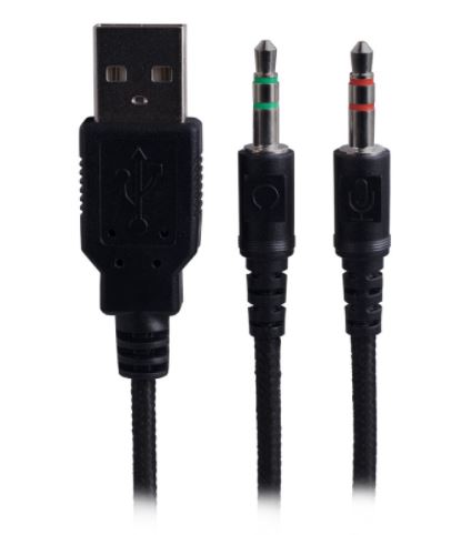 AURICULARES BALAM RUSH MAGMA ON-EAR USB2 CANALES LED BLANCO MIC NEGRO BR-929769