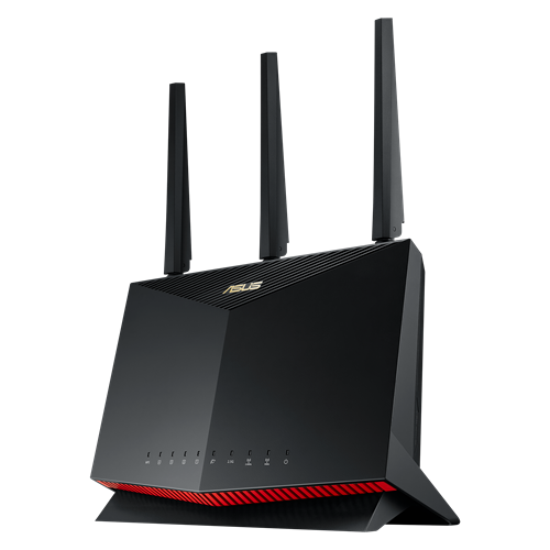 ROUTER ASUS AX5700 WIFI6 802.11AX 2.5GBWAN GBWAN 4GBLAN USB3.2 DUAL BAND 2.4GHZ3X3 5GHZ4X4 3ANTENAS RT-AX86U
