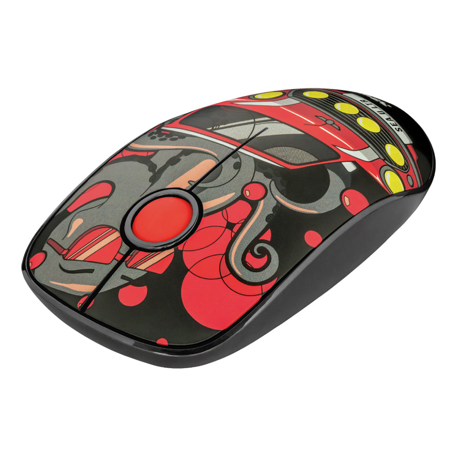 MOUSE INALAMBRICO TRUST SKETCH ROJO