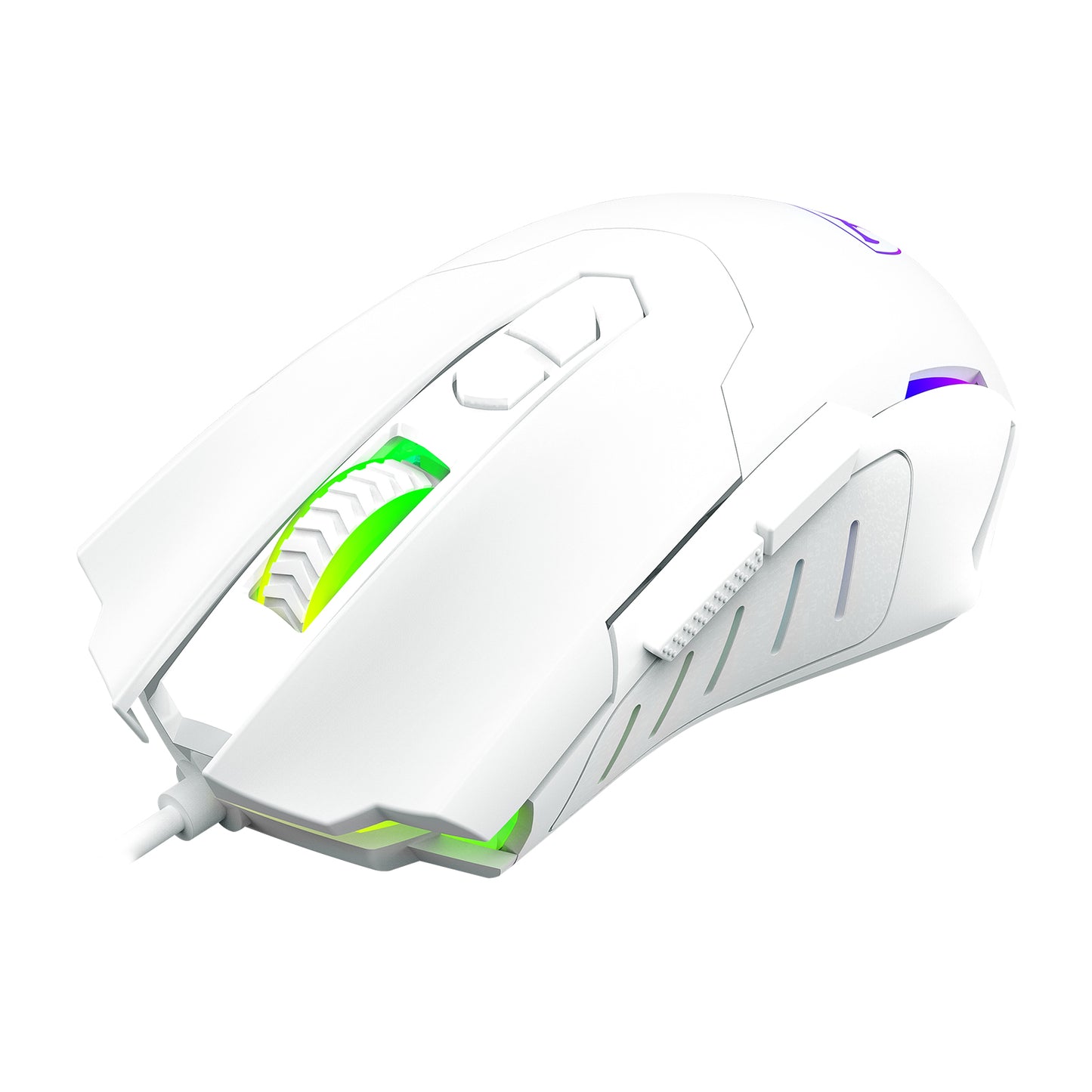 MOUSE T-DAGGER BRIGADIER WHITE ALAMBRICO RGB 7200 DPI T-TGM206W