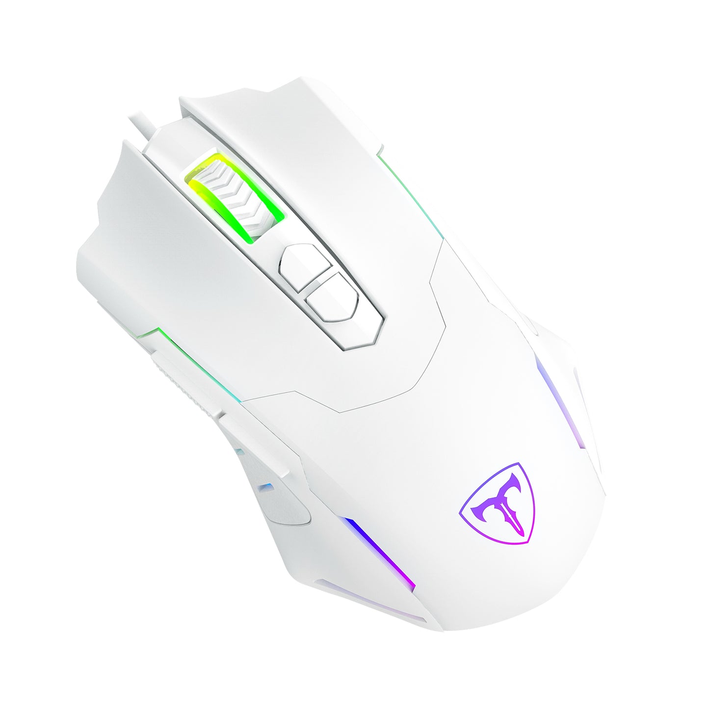 MOUSE T-DAGGER BRIGADIER WHITE ALAMBRICO RGB 7200 DPI T-TGM206W
