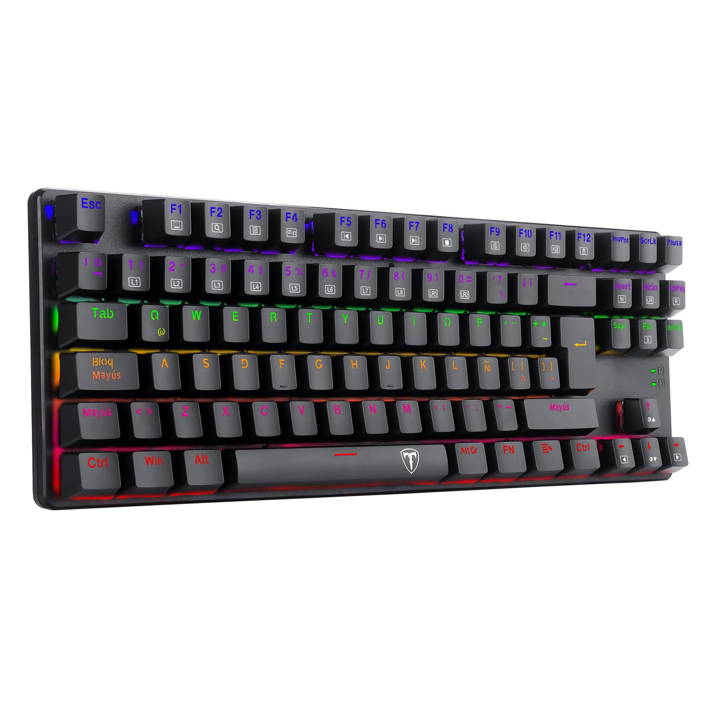 TECLADO MECANICO T-DAGGER BORA RAINBOW SWITCH AZUL T-TGK313-BS