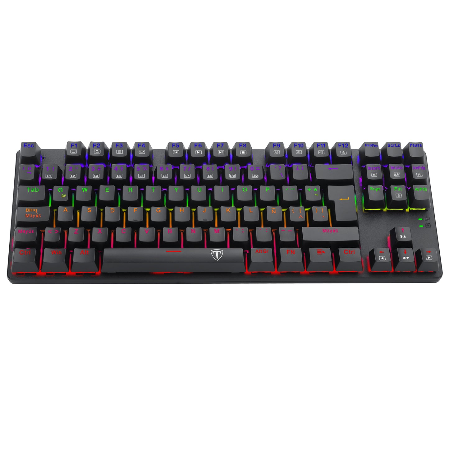 TECLADO MECANICO T-DAGGER BORA RAINBOW SWITCH AZUL T-TGK313-BS