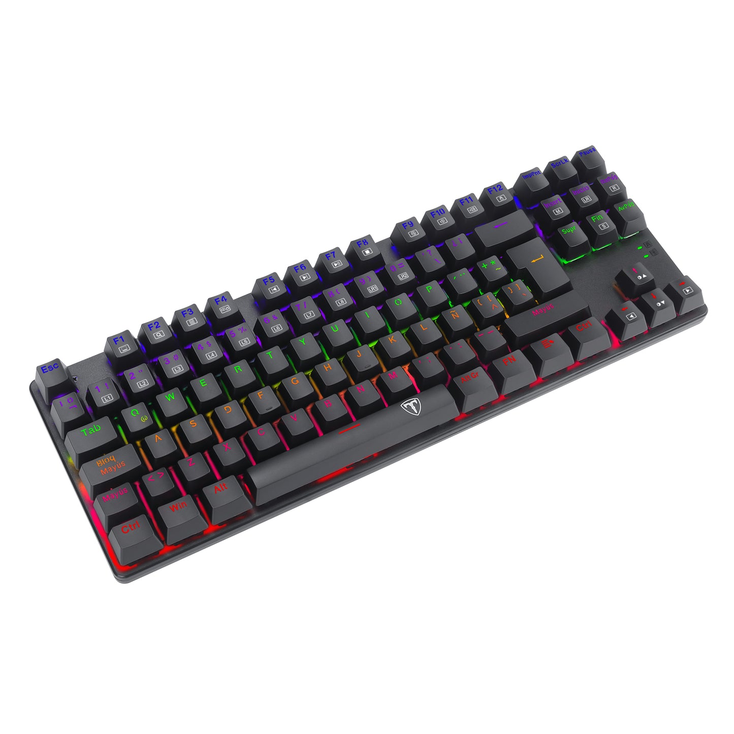 TECLADO MECANICO T-DAGGER BORA RAINBOW SWITCH AZUL T-TGK313-BS