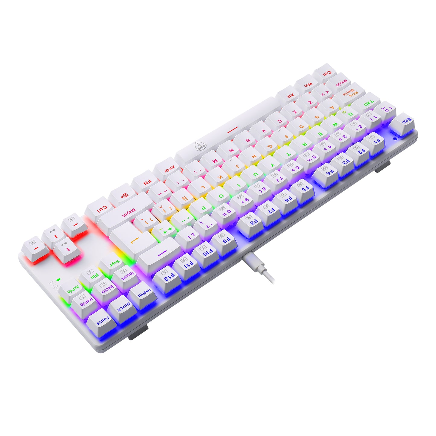 COMBO TECLADO Y MOUSE T-DAGGER ADVANCE FORCE WHITE T-TGS005