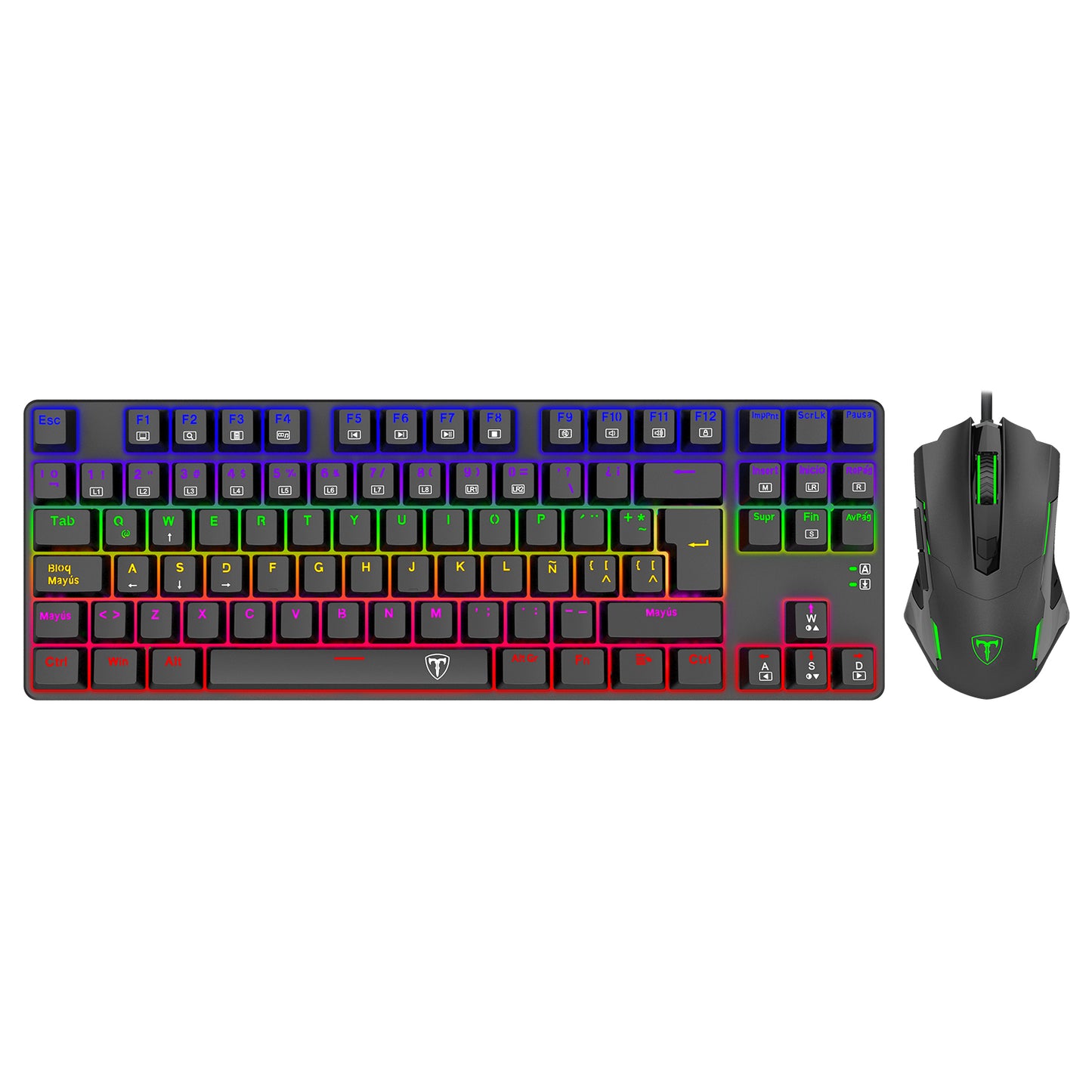 COMBO TECLADO Y MOUSE T-DAGGER ADVANCE FORCE T-TGS005