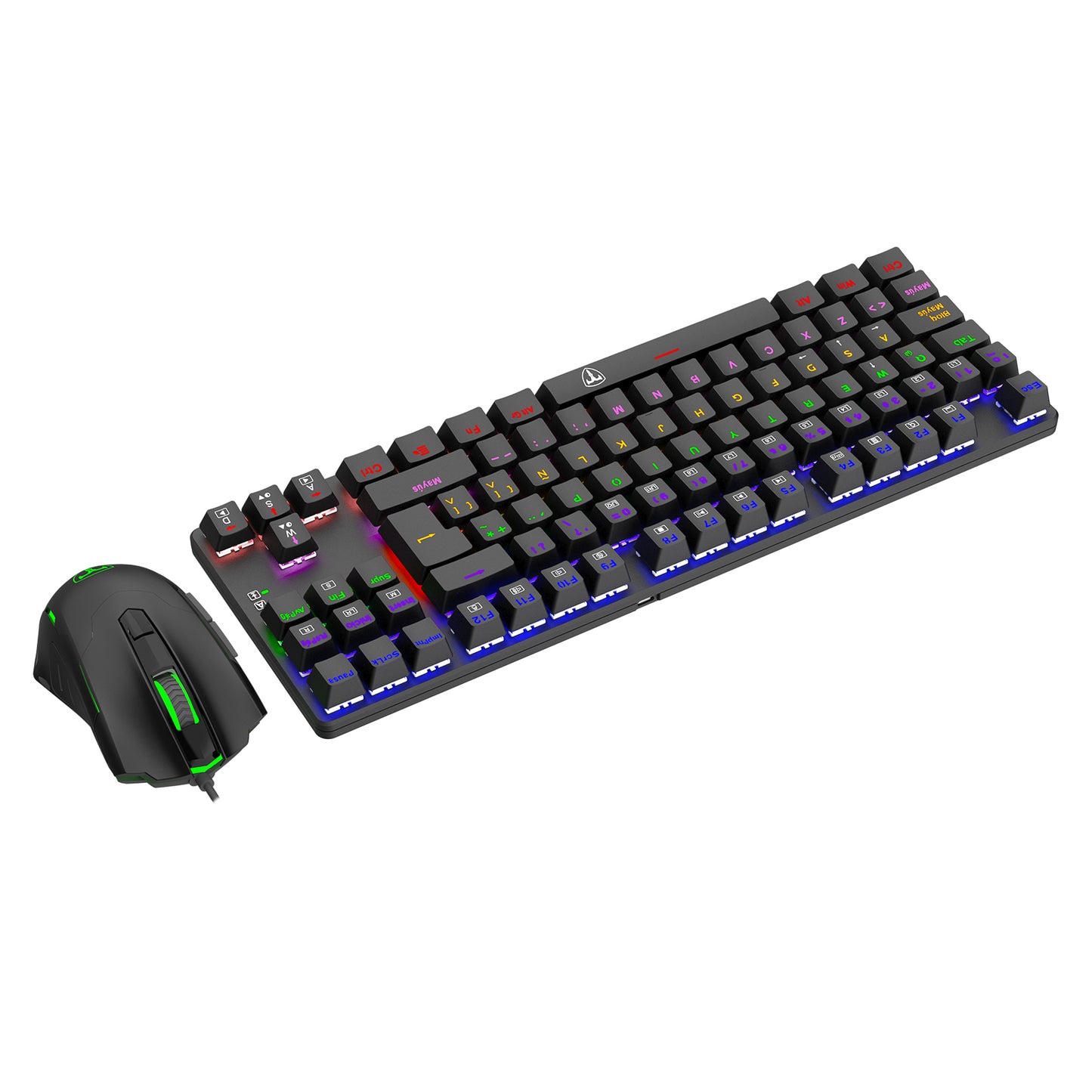 COMBO TECLADO Y MOUSE REDRAGON K552RGB-BA RGB MECANICO SWITCH AZUL K552WRGB-BA-SP