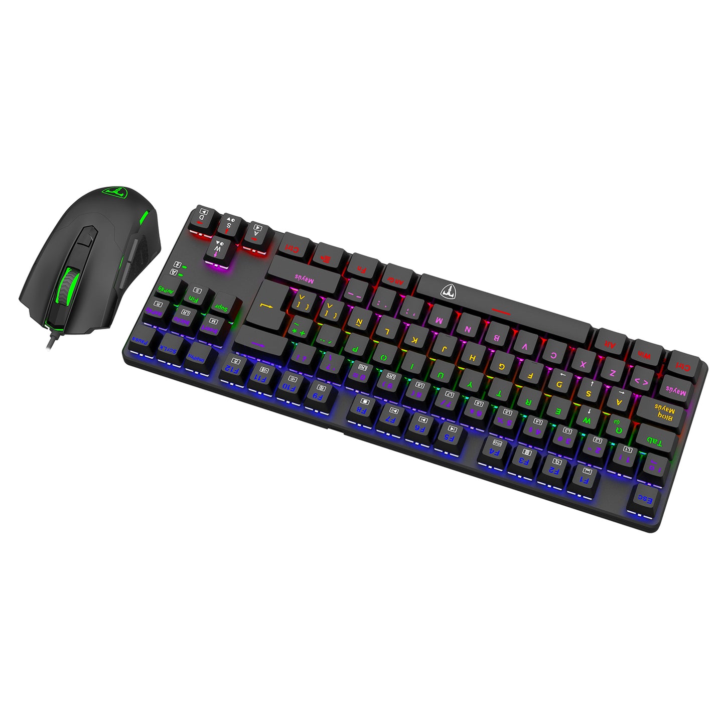 COMBO TECLADO Y MOUSE REDRAGON K552RGB-BA RGB MECANICO SWITCH AZUL K552WRGB-BA-SP