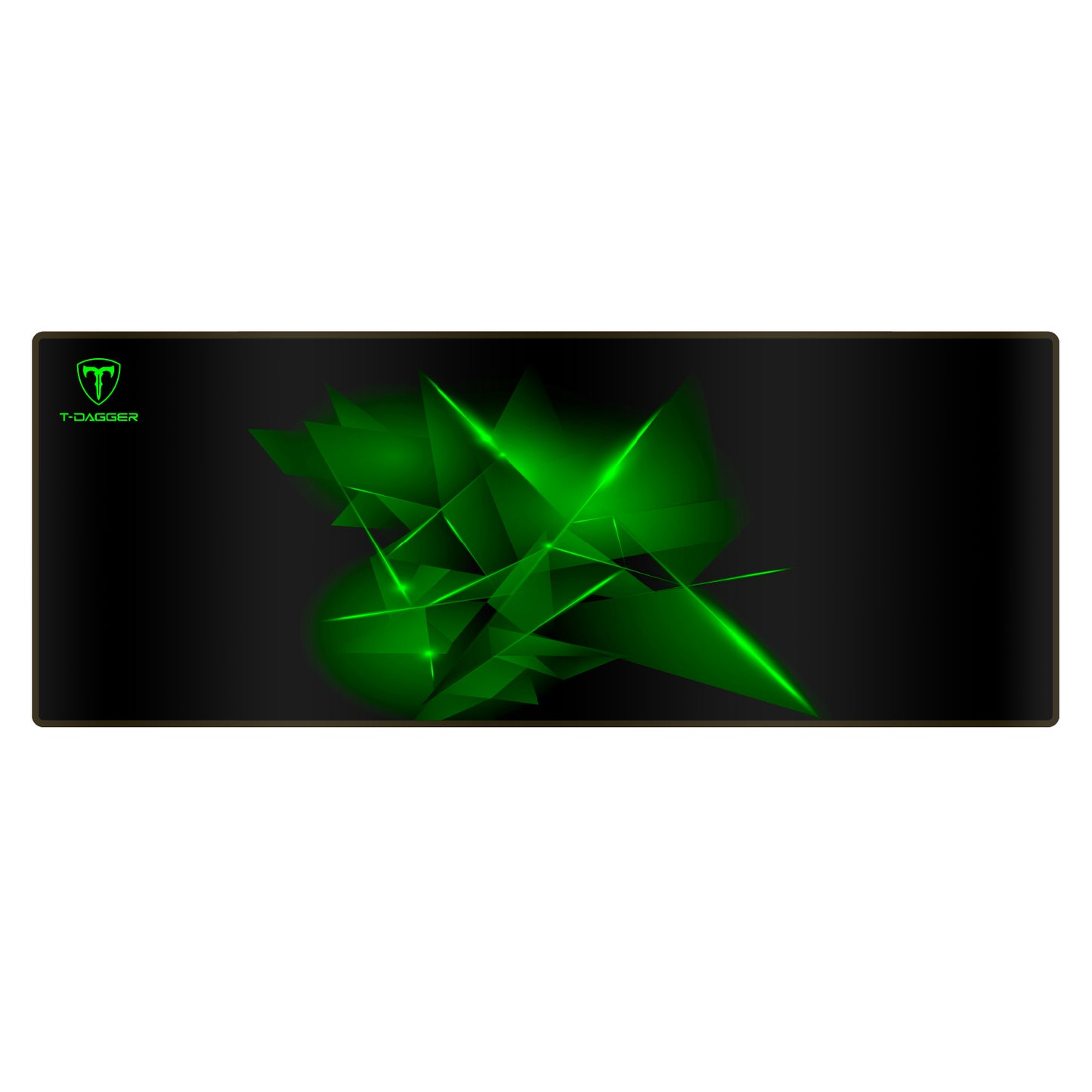ALFOMBRILLA T-DAGGER GEOMETRY L NEGRO-VERDE 78X30 CMS T-TMP301