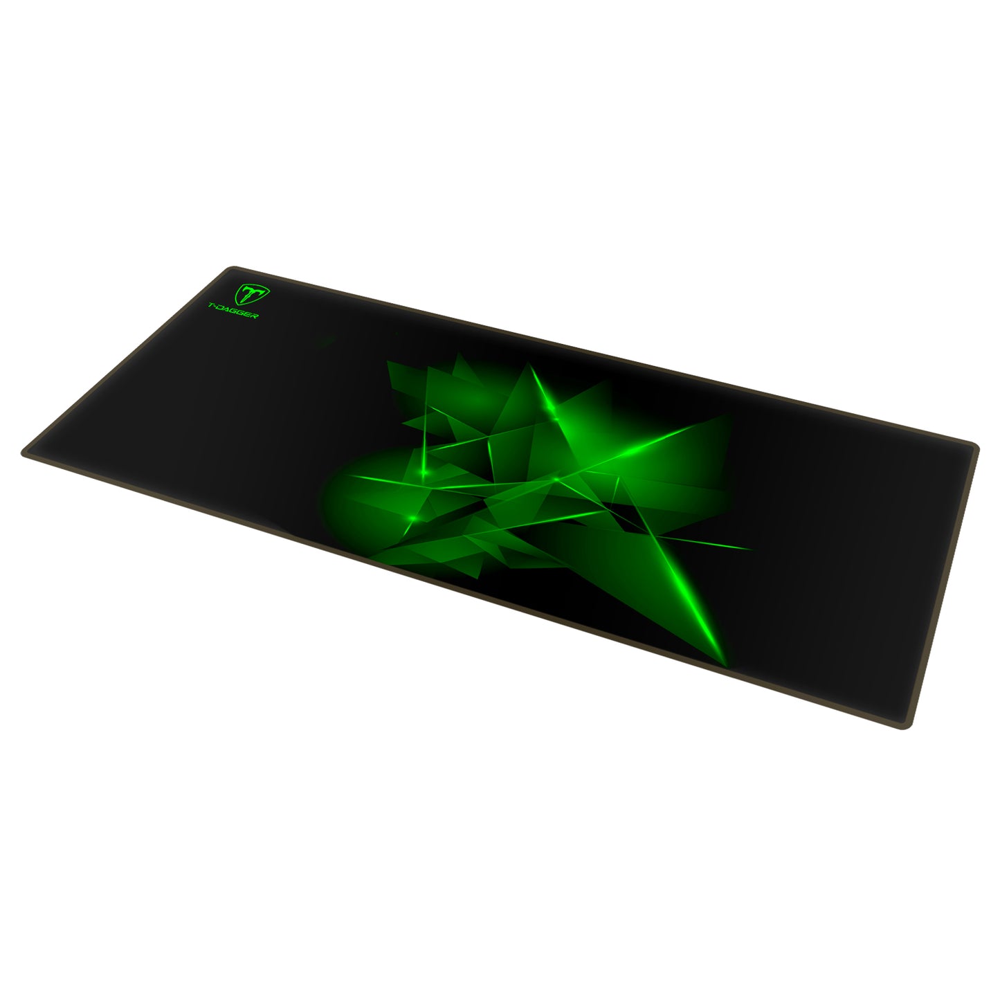 ALFOMBRILLA T-DAGGER GEOMETRY L NEGRO-VERDE 78X30 CMS T-TMP301
