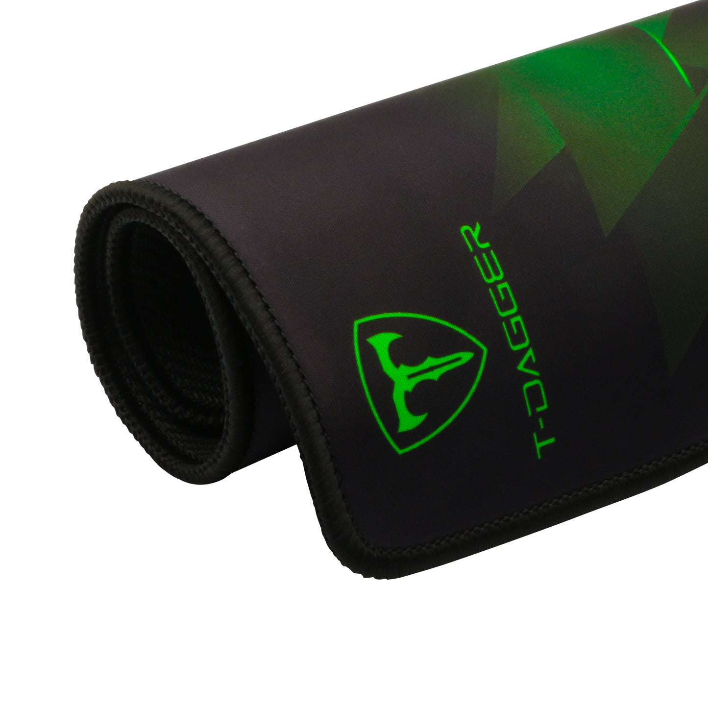 ALFOMBRILLA T-DAGGER GEOMETRY L NEGRO-VERDE 78X30 CMS T-TMP301