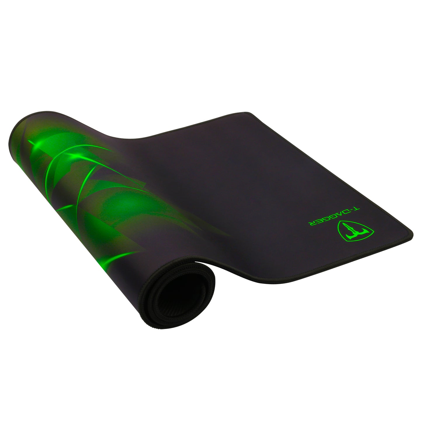 ALFOMBRILLA T-DAGGER GEOMETRY L NEGRO-VERDE 78X30 CMS T-TMP301