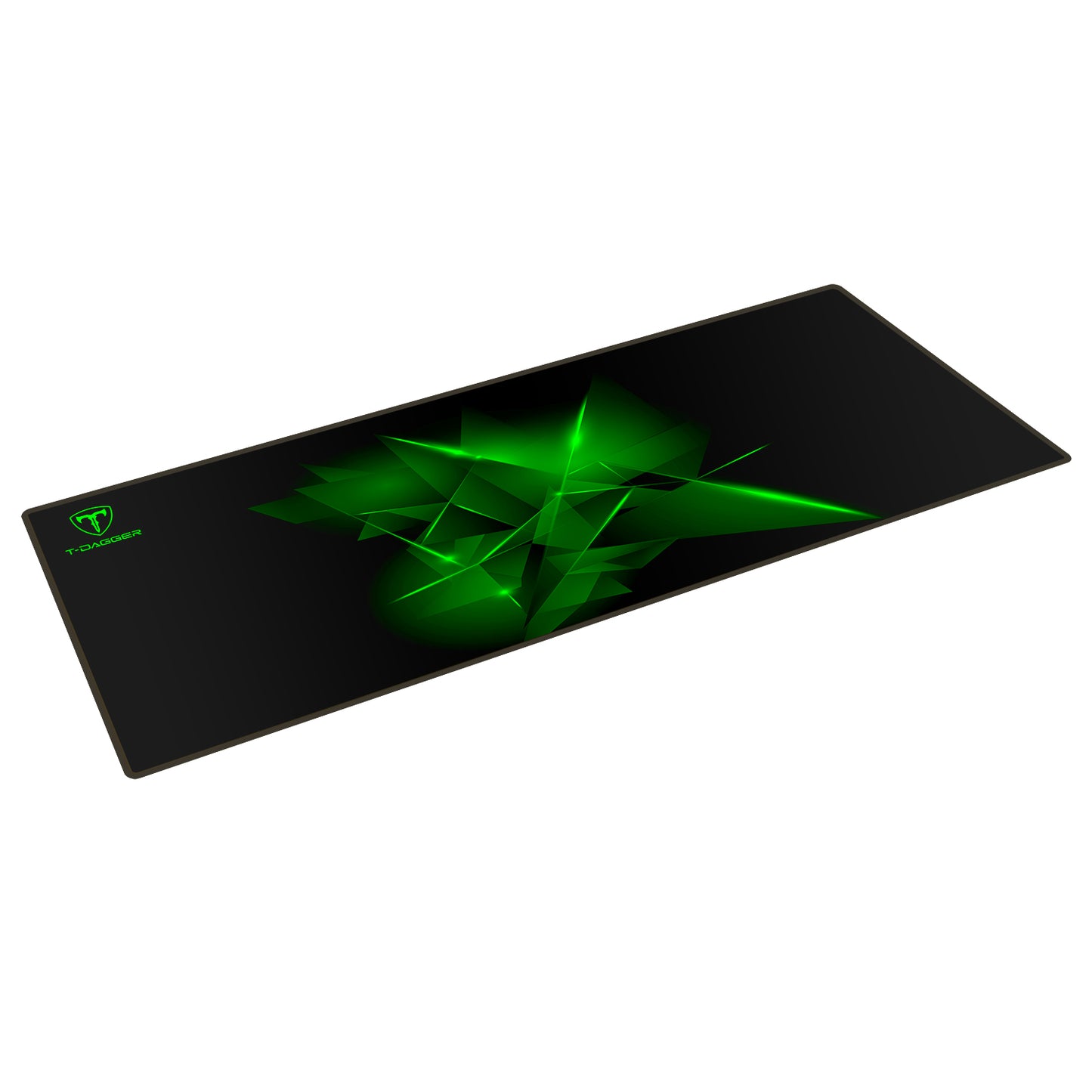 ALFOMBRILLA T-DAGGER GEOMETRY L NEGRO-VERDE 78X30 CMS T-TMP301