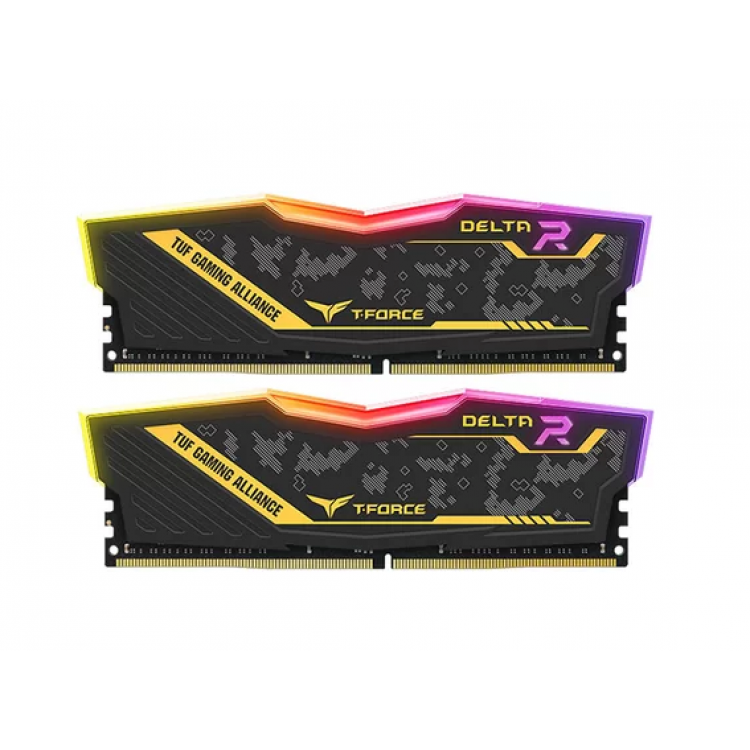 MEMORIA RAM TEAMGROUPDELTA R TUF YELLOW 2X8GB 3200 MHZ TF9D416G3200HC16CDC01
