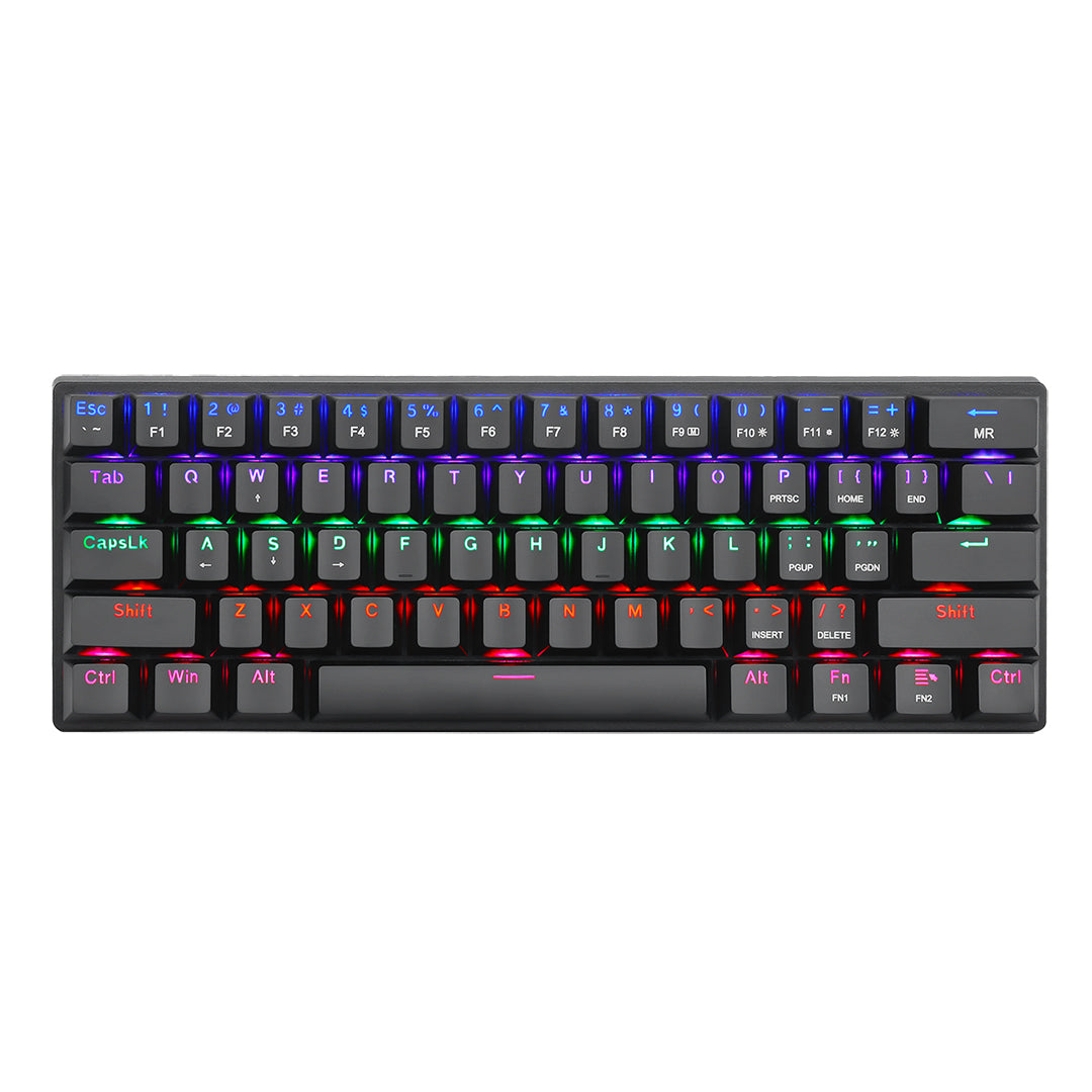 TECLADO MECANICO T-DAGGER ARENA RAINBOW 60% SWITCH BROWN T-TGK321