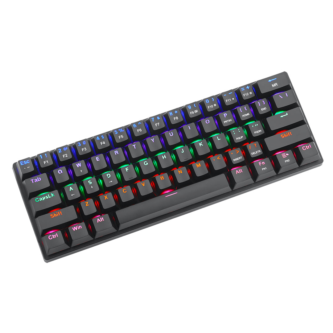 TECLADO MECANICO T-DAGGER ARENA RAINBOW 60% SWITCH BROWN T-TGK321