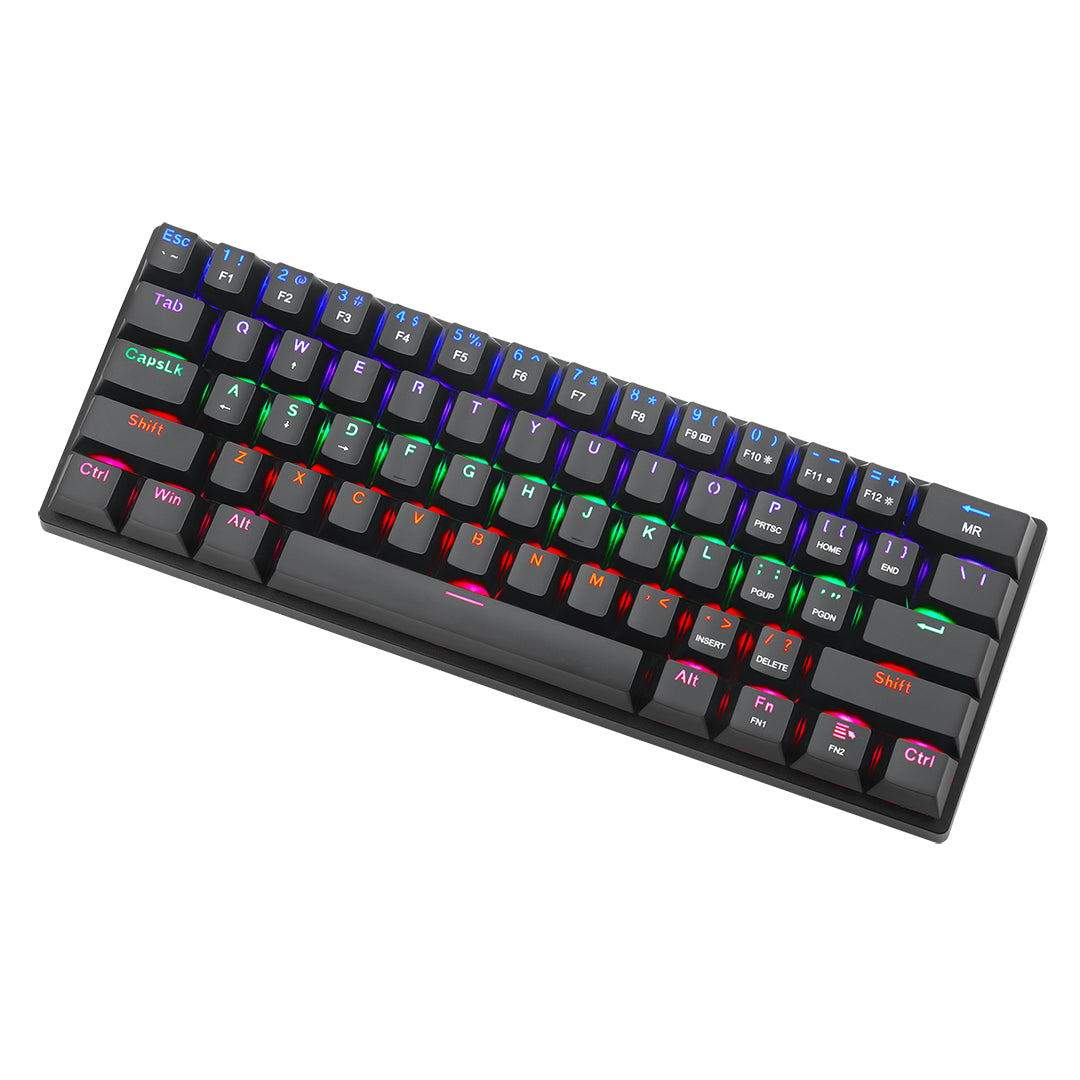 TECLADO MECANICO T-DAGGER ARENA RAINBOW 60% SWITCH BROWN T-TGK321