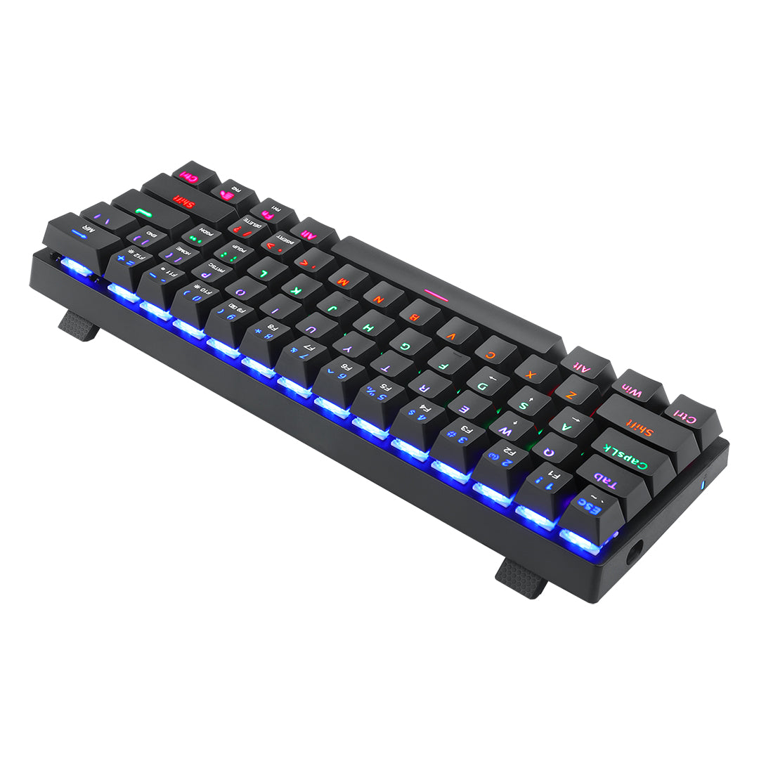 TECLADO MECANICO T-DAGGER ARENA RAINBOW 60% SWITCH BROWN T-TGK321