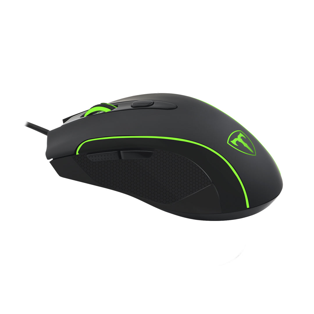 MOUSE T-DAGGER PRIVATE ALAMBRICO RGB NEGRO 3200 DPI T-TGM106