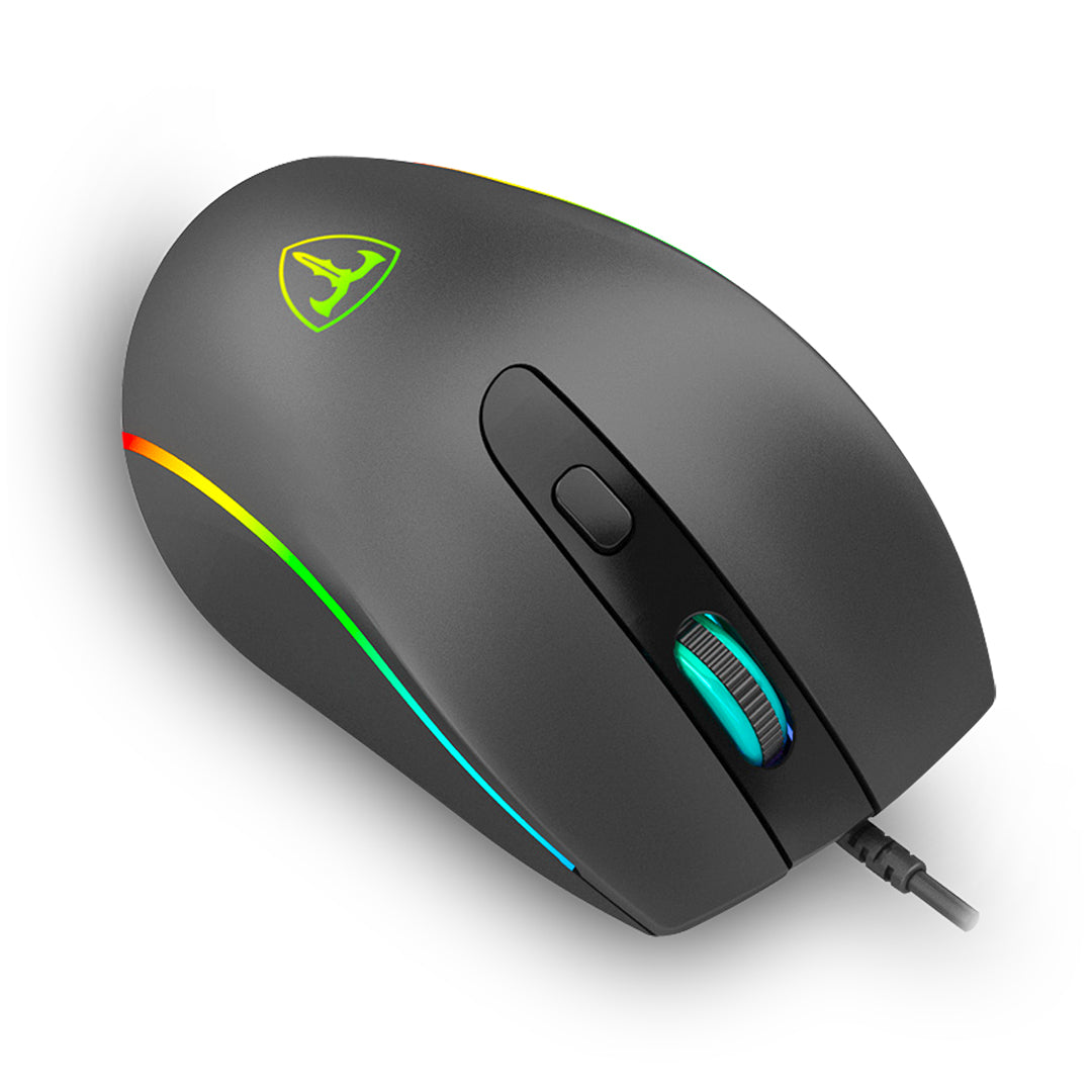 MOUSE T-DAGGER RECRUIT 2 ALAMBRICO RGB NEGRO 3200 DPI T-TGM108