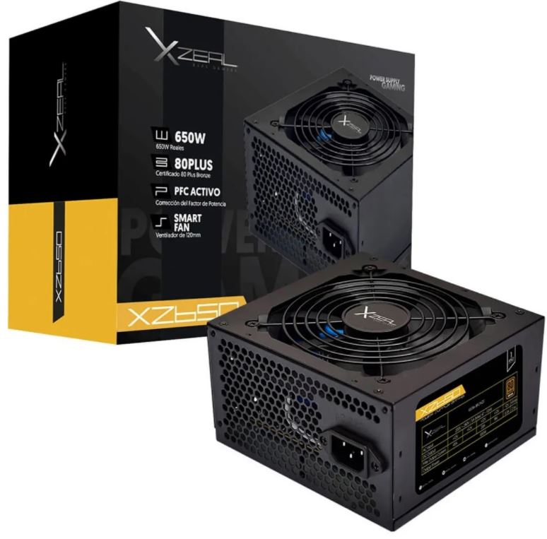 FUENTE DE PODER XZEAL 650W 80+BRONZE XZPS650B