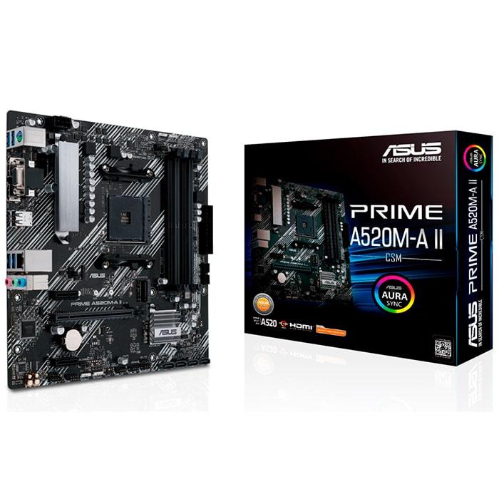 TARJETA MADRE ASUS PRIME A520M-A II/CSM AM4 4xDDR4 MATX