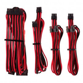 KIT DE CABLES BASICO CORSAIR PSU IND PREM ROJO/NEGRO CP-8920219