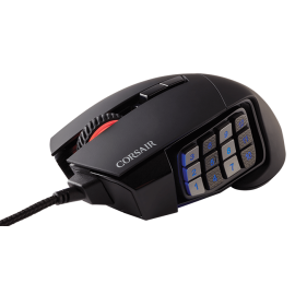 MOUSE CORSAIR SCIMITAR PRO RGB BLACK 16000 DPI MOBA/MMO CH-9304111-NA