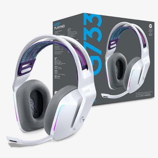 AURICULARES LOGITECH G733 WIRELESS RGB DTS BLANCO 981-000882