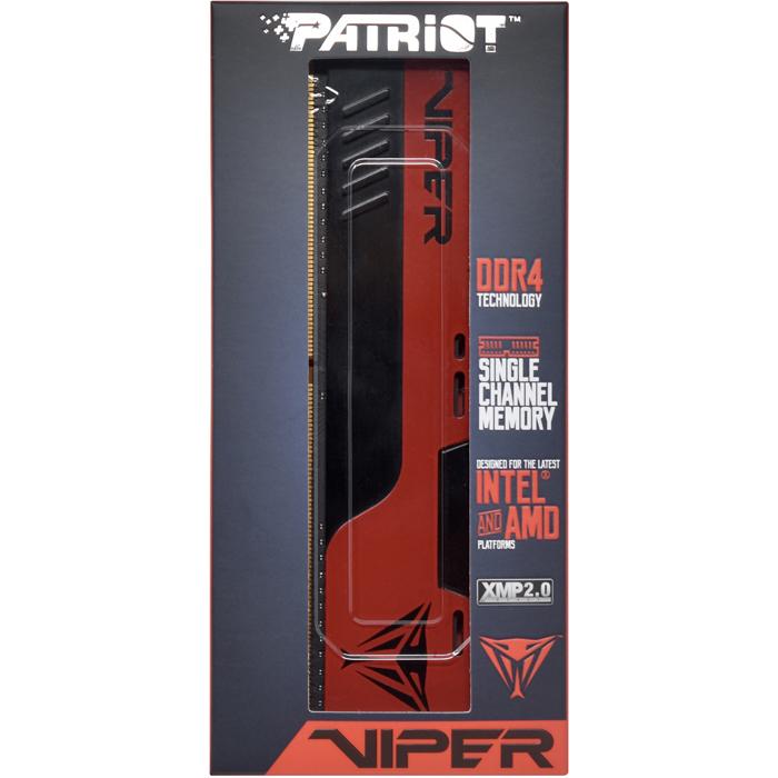 MEMORIA RAM PATRIOT VIPER ELITE 8GB DDR4 3200MHZ BLACK-RED CL18 PVE248G320C8