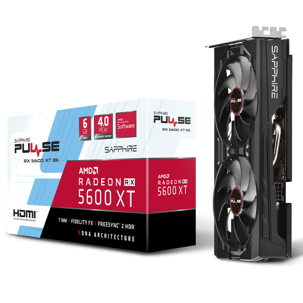 TARJETA DE VIDEO SAPPHIRE PULSE RX5600XT BE 6GB GDDR6 192BITS 11296-05-20G