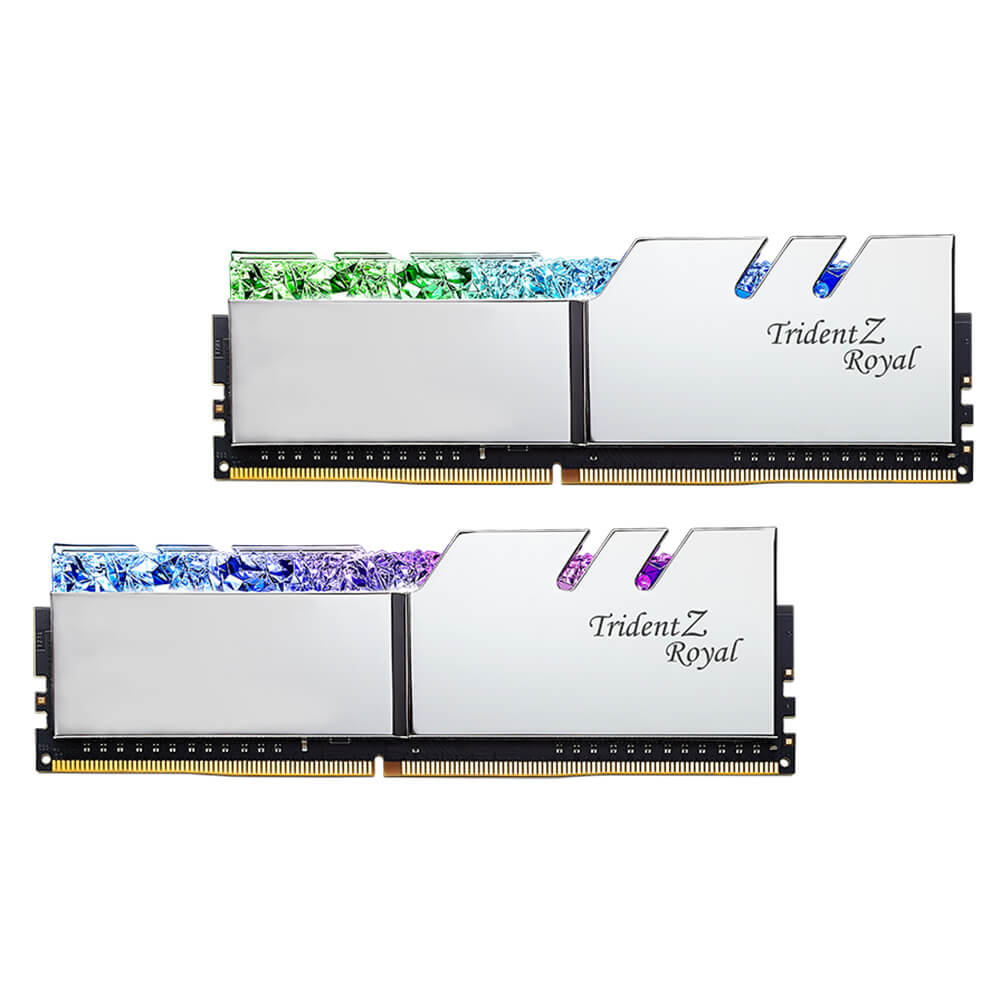 MEMORIA RAM DDR4 GSKILL TRIDENT Z ROYAL 2x8GB SILVER 3200MHZ F4-3200C16D-16GTRS
