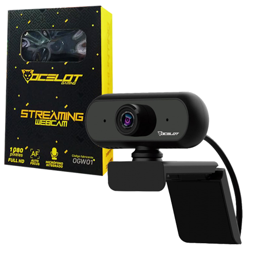 CAMARA WEB OCELOT PARA STREAMING FULL HD 1080P 30 FPS AUTO FOCUS OGW-01