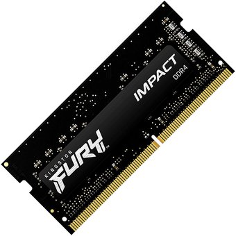 MEMORIA RAM SODIMM KINGSTON FURY IMPACT 32GB DDR4 2666MHZ CL16 NEGRO KF426S16IB 32