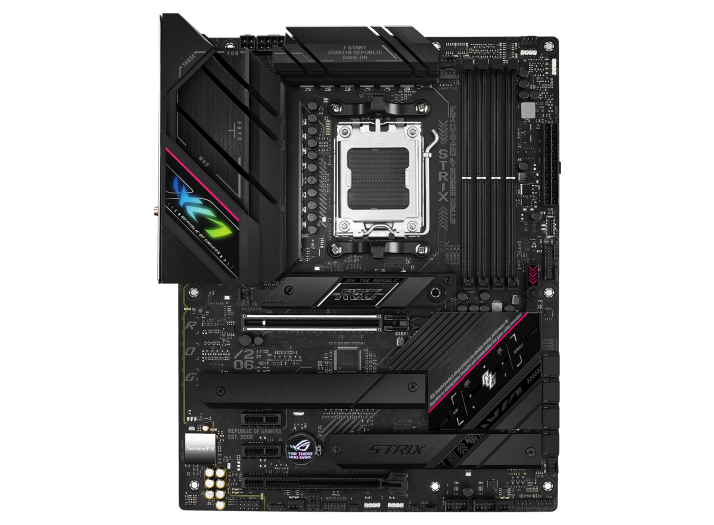 TARJETA MADRE ASUS ROG STRIX B650E-F GAMING WIFI AM5 4xDDR5 PCIE5.0 WIFI6E ATX