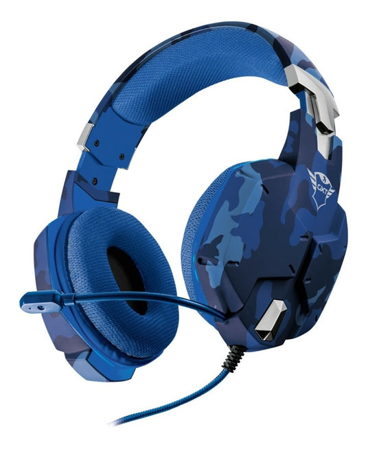 AURICULARES TRUST GXT 23249 322B CARUS BLUE CAMO 3.5MM PC/XBOX/PS5/SWITCH