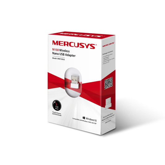 TARJETA DE RED USB MERCUSYS MW150US INALAMBRICA 150MBPS NANO MW150US