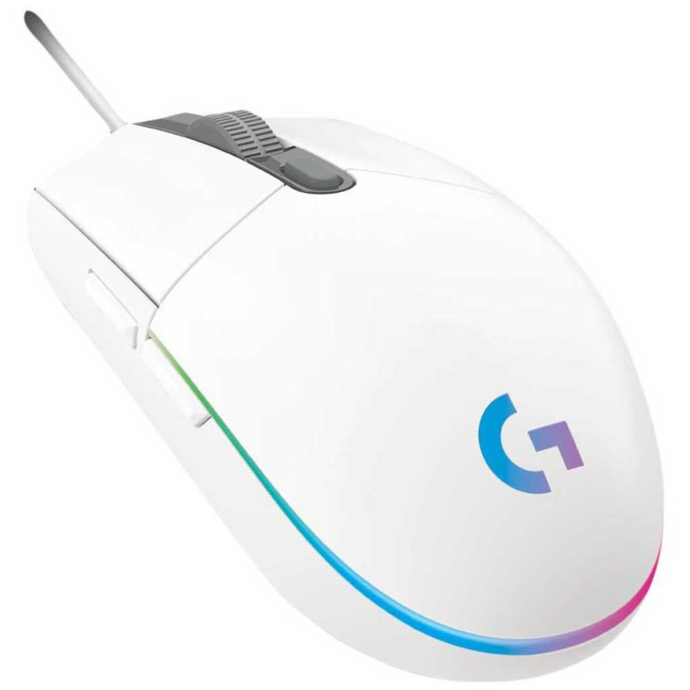 MOUSE LOGITECH G203 LIGHTSYNC GAMING WHITE OPTICO RGB 910-005794