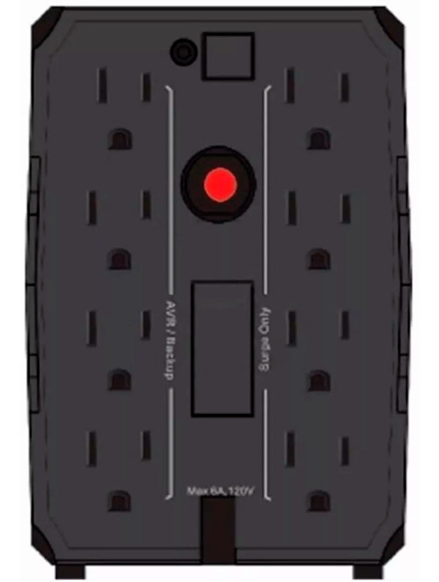 NOBREAK CDP 1000VA/500W 8 CONT RESPALDO DE BATERIA Y SUPRESOR DE PICOS R-UPR1008