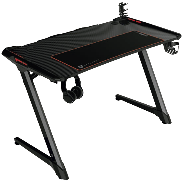 ESCRITORIO GAMER RGB BALAMRUSH OLYMPUS MRX3000 PORTAVASO SOPORTE PARA ACCESORIOS NEGRO BR-931533