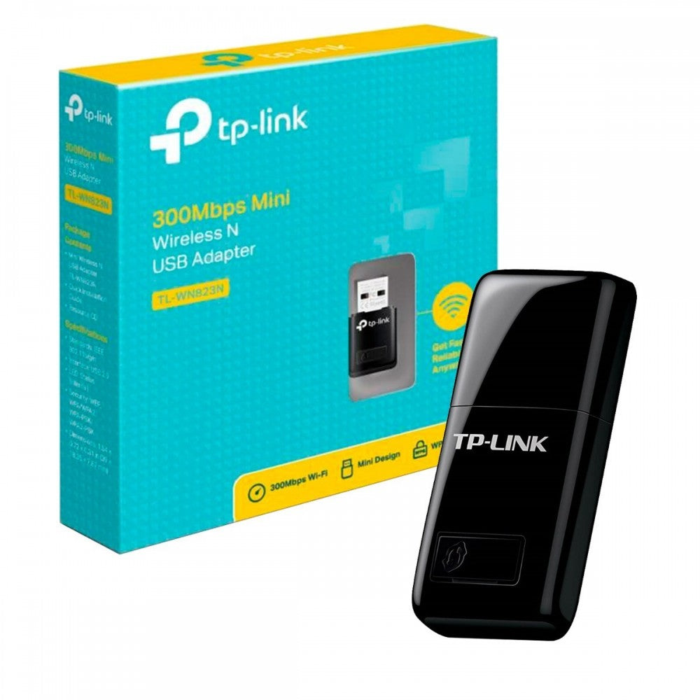 TARJETA DE RED USB INALAMBRICA TP-LINK 300 MBPS 802.11N/G/B TAMANO MINI TL-WN823N