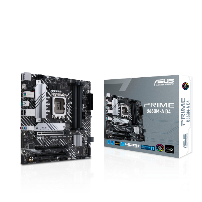 TARJETA MADRE ASUS PRIME B660M-A AC D4 4xDDR4 PCI4 MATX