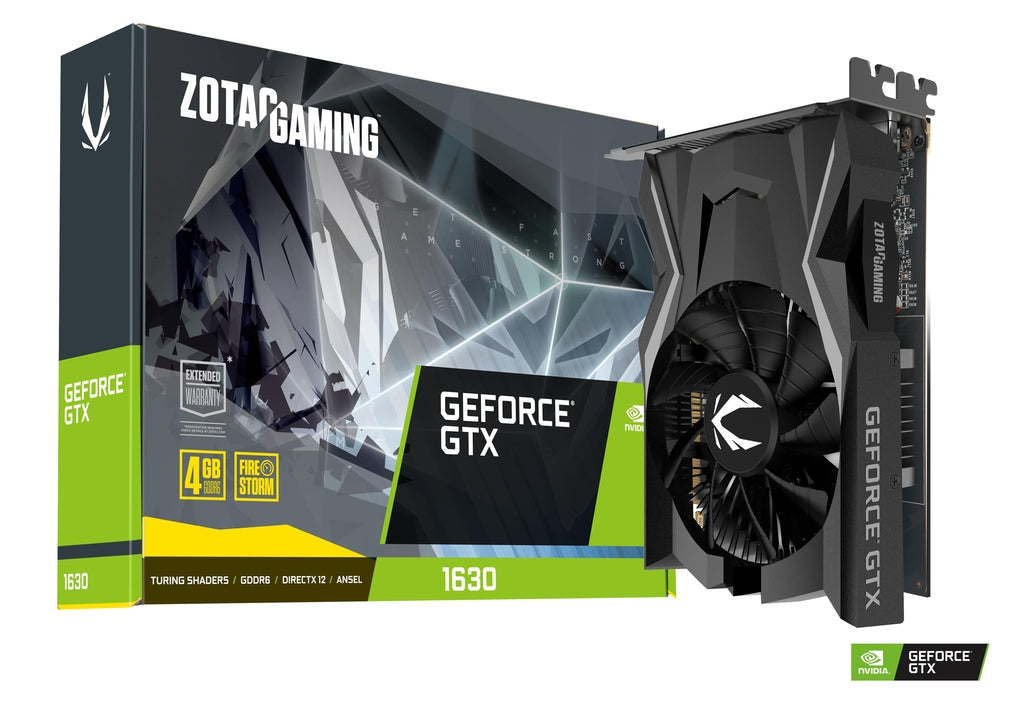 TARJETA DE VIDEO ZOTAC GEFORCE GTX 1630 4GB GDDR6 64BITS ZT-T16300F-10L