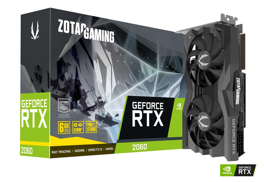 TARJETA DE VIDEO ZOTAC GEFORCE RTX 2060 6GB GDDR6 192BITS ZT-T20600R-10M