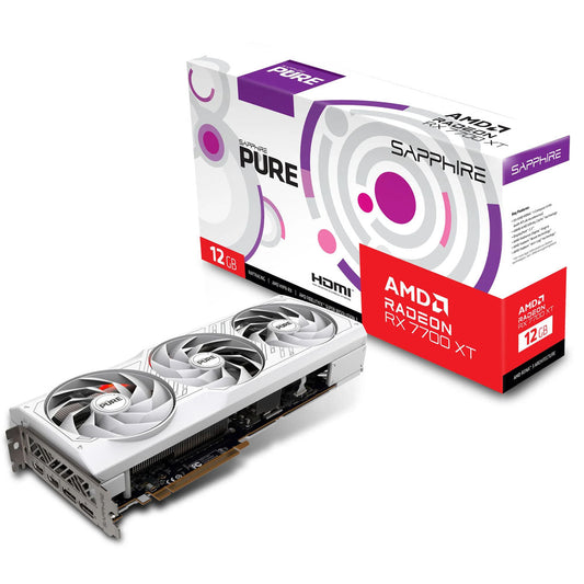 TARJETA DE VIDEO SAPPHIRE (11335-03-20G) PURE RADEON RX 7700 XT, 12GB GDDR6, 2584MHZ, 2*DP , 2*HDMI