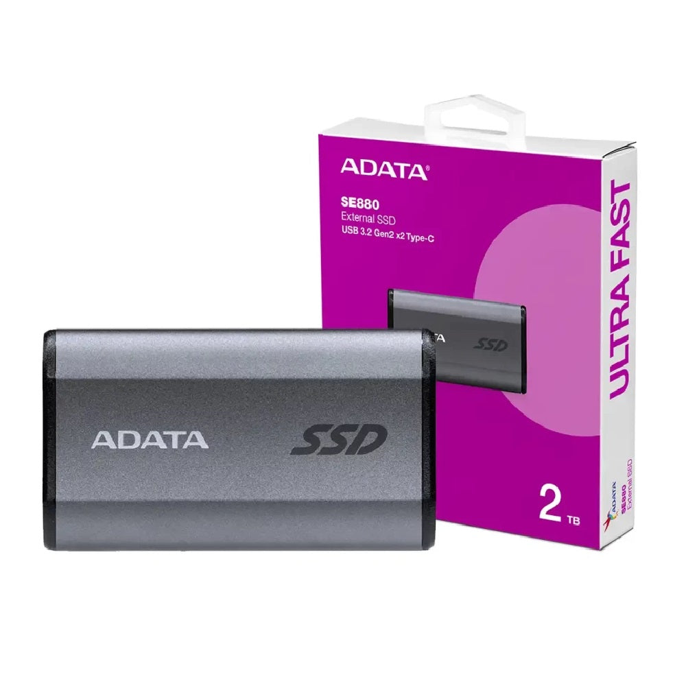 SSD EXTERNO ADATA SE880 2TB USB 3.2 TIPO C GRIS AELI SE880 2TCGY
