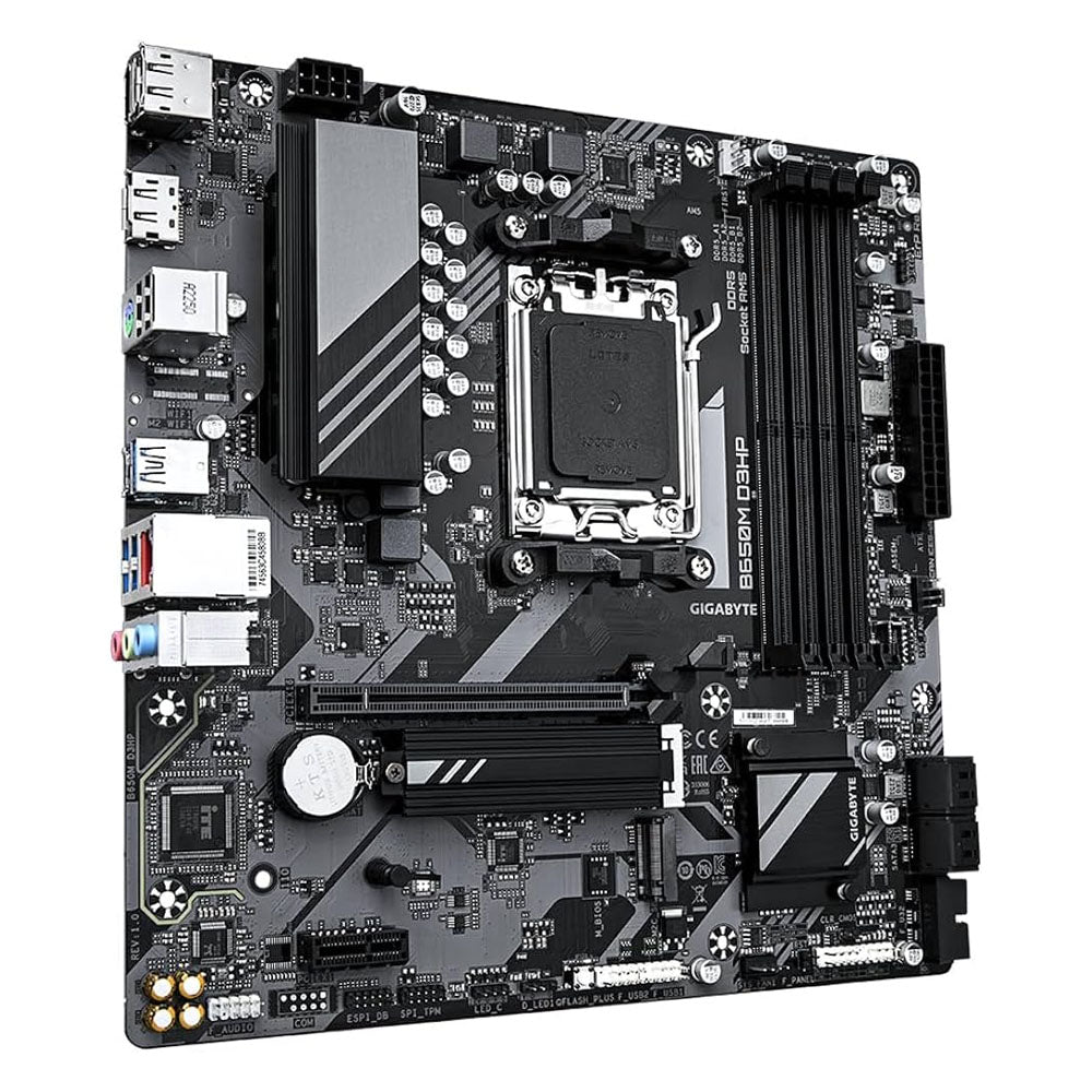 TARJETA MADRE GIGABYTE B650M D3HP AM5 4xDDR5 7600MHZ HDMI DP MATX