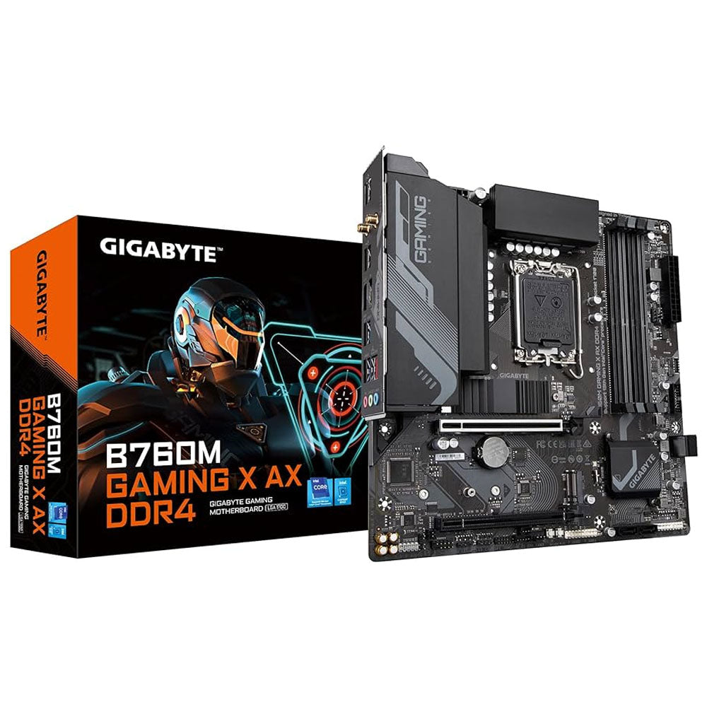 TARJETA MADRE GIGABYTE B760M GAMING X AX DDR4 1700 4xDDR4 HDMI DP MATX